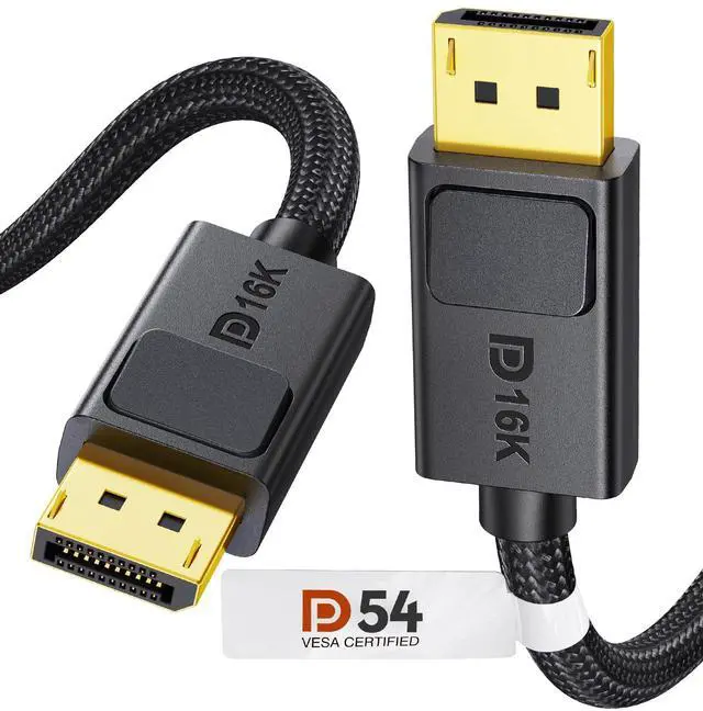 Main image of Silkland 54Gbps DisplayPort Cable 2.1 10FT [VESA Certified], [8K@165Hz, 4K@480Hz 360Hz 240Hz] DP 2.1 Cable 16K, DP54 HDR DSC Display Port Cord Compatible G-Sync Gaming Monitor 5090 7900XTX, S1318