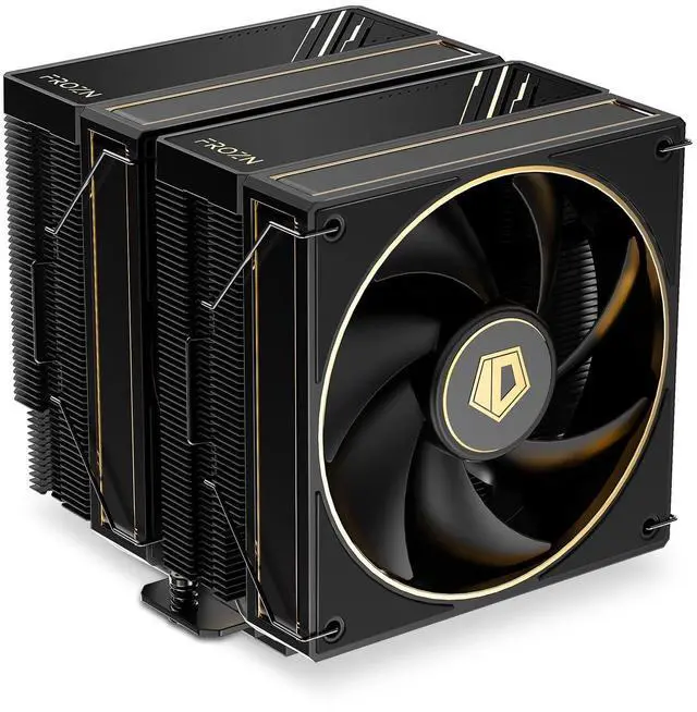 Main image of ID-COOLING FROZN A620 GDL Limited Edition Dual-Tower Air CPU Cooler, 6 Heatpipes, Dual 120x120x27mm FDB Fans, Black CPU Cooler with Golden Lines Decorated, Support LGA1851/1700/1200/115X; AMD AM5/AM4