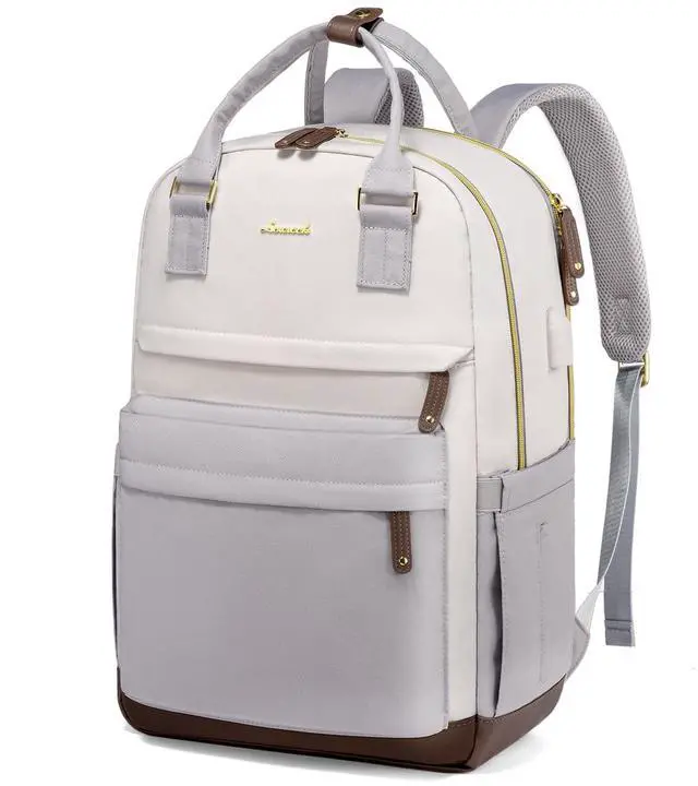 Main image of LOVEVOOK Travel Laptop Backpack Women, 17.3 Inch Anti-theft Laptop Bag with USB Port, Fashion Waterproof Computer Backpacks Teacher Nurse Backpack Purse for College School Work