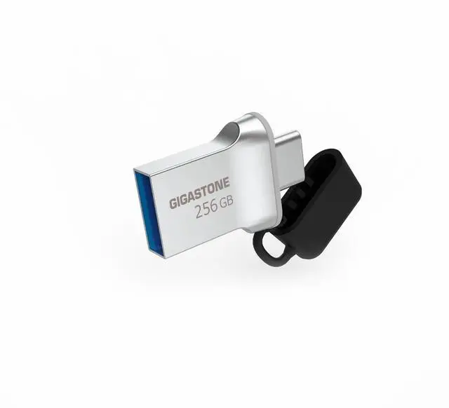 Main image of GIGASTONE 256GB Nano Luxus Dual Drive, Z50 USB 3.2 Gen 1, 2-in-1 USB-A & Type-C, 100MB/s Ultra Fast, Cap Design, Metal, Plug & Play for Smartphone/PC/Mac/TV/Car, 2.0/3.0/3.1 Compatible