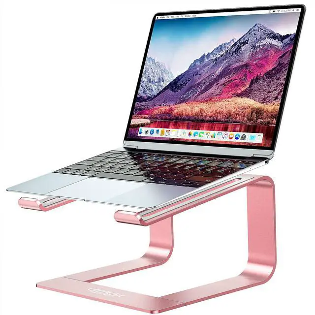 Alt view image 2 of 5 - Detachable Laptop Stand Rose Gold + Detachable Laptop Riser Black