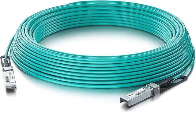 Main image of 10Gtek 10G SFP+ AOC Cable - 10GbE SFP+ to SFP+ Active Optical Fiber Cable, OM3 MMF Direct-Attach Fiber Assemblies with SFP+ connectors for Cisco SFP-10G-AOC15M, Ubiquiti UniFi, Mikrotik, 15-Meter