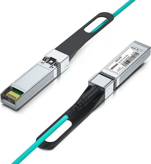Alt view image 2 of 4 - 10Gtek 10G SFP+ AOC Cable - 10GbE SFP+ to SFP+ Active Optical Fiber Cable, OM3 MMF Direct-Attach Fiber Assemblies with SFP+ connectors for Cisco SFP-10G-AOC15M, Ubiquiti UniFi, Mikrotik, 15-Meter