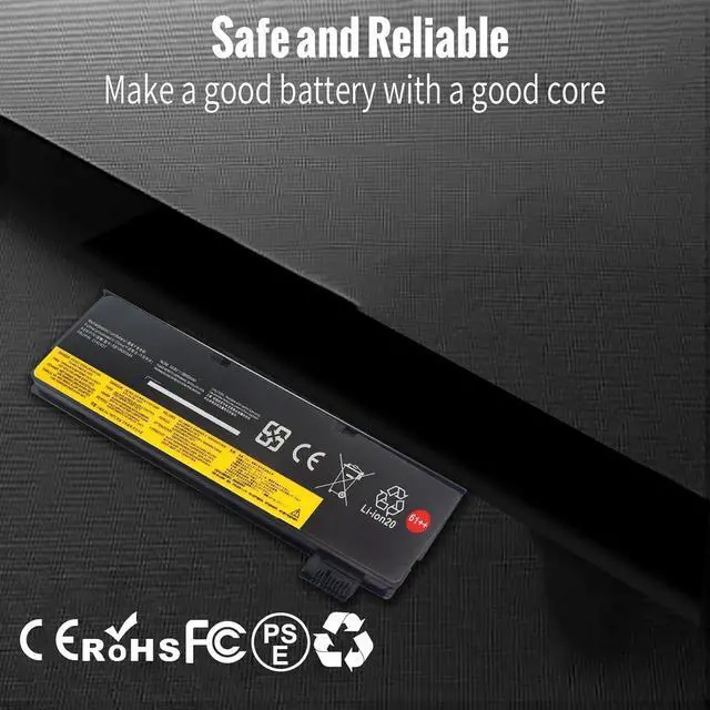 Alt view image 5 of 5 - FLIWER 01AV427 SB10K97584 61++ Laptop Battery Replacement for Lenovo ThinkPad T470 P51S P52S T480 T570 T580 TP25 A475 A485 Series Notebook 01AV428 01AV492 4X50M08812 SB10K97585 [10.8V 72Wh]