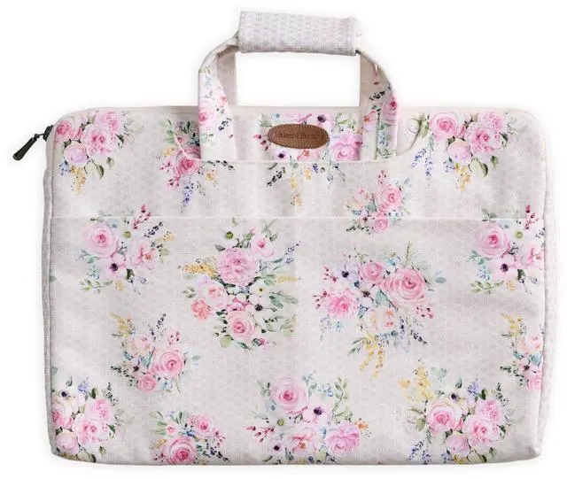 Main image of Maison d'Hermine Laptop Bag upto 13.5 inch Stain and water repellent Cotton canvas - Sweetrose Lavender