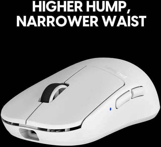 Alt view image 4 of 5 - Pulsar Gaming Gears X2H v3 Wireless Gaming Mouse, Ultra Lightweight 1.87 oz (53g), Symmetrical, Optical Switch, 32000 DPI, 750 IPS, XS-1 Sensor, 8k Compatible (Mini, White)