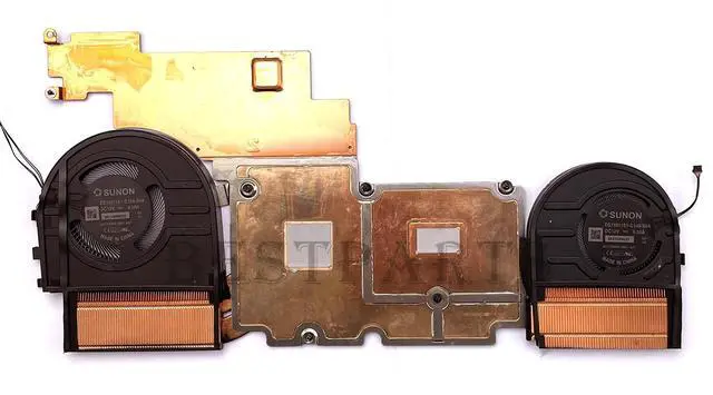 Alt view image 2 of 5 - Bestparts CPU+GPU Cooling Fan Heatsink Replacement for Thinkpad X1 Extreme 4th Gen 4, ThinkPad P1 Gen 4th P/N: 5H41D34325 5H41D34326 (for Graphics Card Model: A3000/A4000/A5000, RTX 3060/3070/3080)