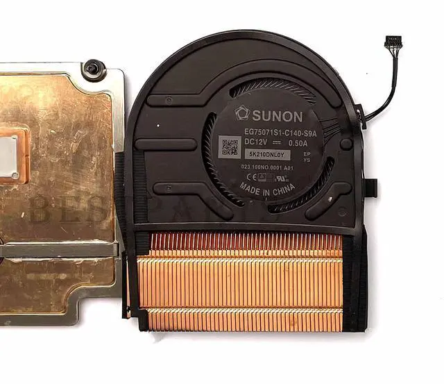 Alt view image 4 of 5 - Bestparts CPU+GPU Cooling Fan Heatsink Replacement for Thinkpad X1 Extreme 4th Gen 4, ThinkPad P1 Gen 4th P/N: 5H41D34325 5H41D34326 (for Graphics Card Model: A3000/A4000/A5000, RTX 3060/3070/3080)