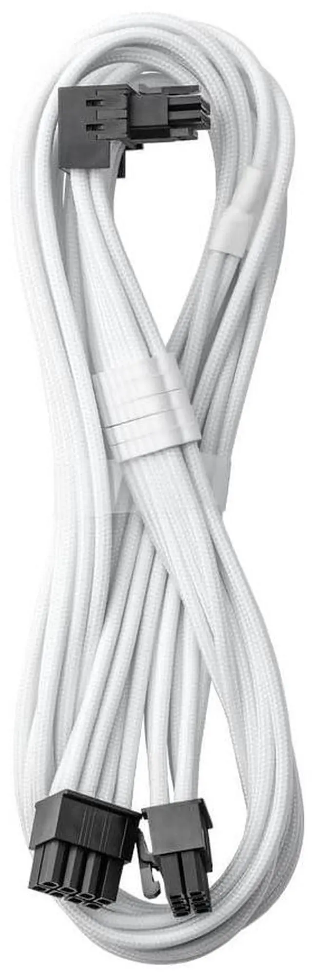 Main image of CableMod RT-Series Pro ModFlex Sleeved 12V-2x6 12VHPWR 90° StealthSense PCIe Cable for ASUS/Seasonic/Phanteks (Variant A, White)