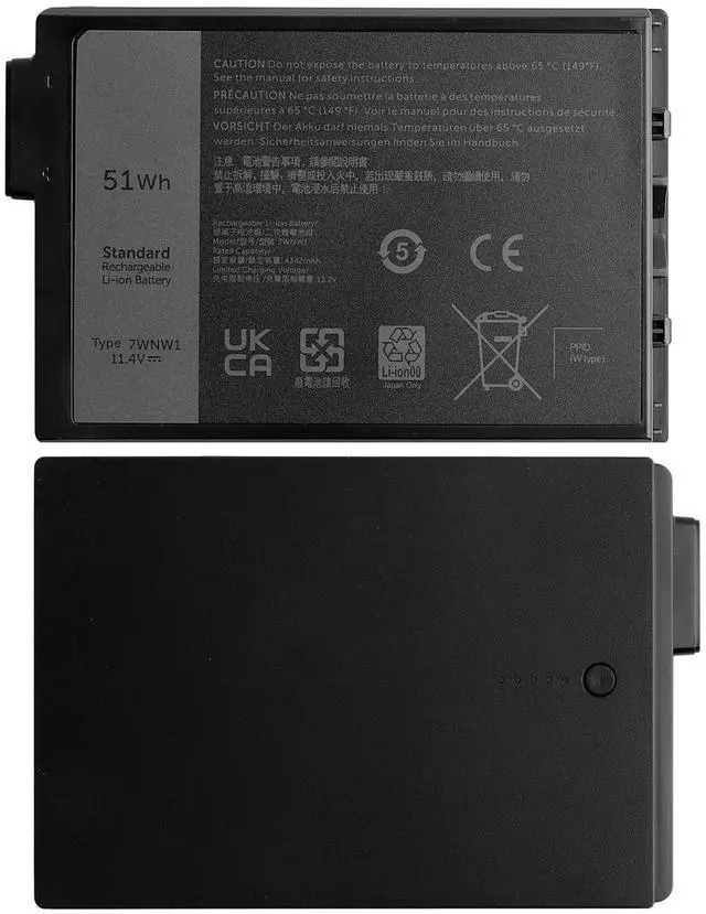 Alt view image 2 of 5 - SwarKing Replacement Battery 7WNW1 Compatible with Dell Latitude 7424 5424 5420 Rugged Extreme Series Notebook DMF8C 0DMF8C