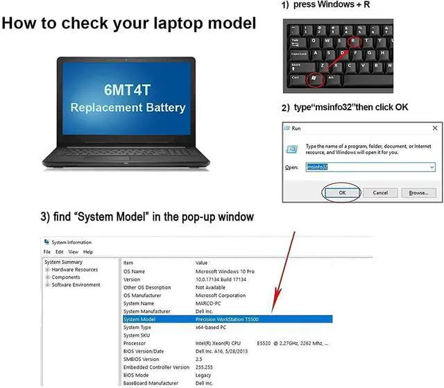 Alt view image 5 of 5 - SwarKing Replacement Battery 7WNW1 Compatible with Dell Latitude 7424 5424 5420 Rugged Extreme Series Notebook DMF8C 0DMF8C