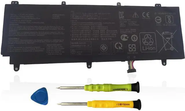 Main image of AOMKA C41N1805 Laptop Battery Replacement for Asus ROG Zephyrus S GX531 GX531GS GX531GM Series 0B200-03020000 0B20003020000 C41PKC5 15.4V 50Wh 3255mAh