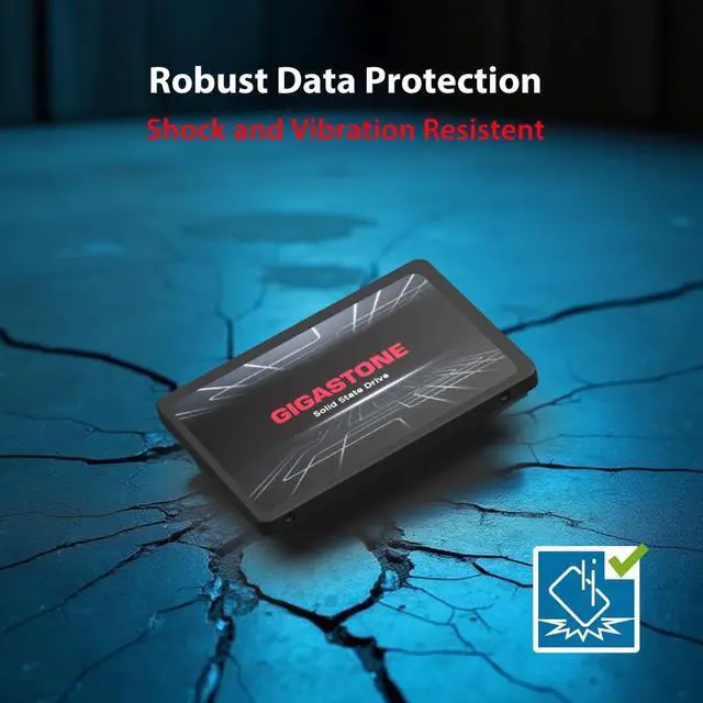 Alt view image 5 of 5 - Gigastone SATA SSD 960GB 2.5 inch SSD 500MB/s Upgrade Laptop PC Memory and Storage PS4 HDD Replacement 2.5" Internal Solid State Hard Drives SATA III SLC Cache 3D NAND Increase Performance