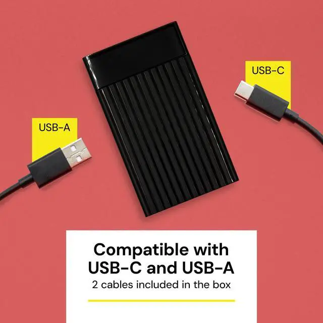 Alt view image 4 of 5 - STARLA 500 GB Portable External Hard Drive - Fast 5400 Rpm USB 3.2 Storage Drive - High-Speed USB Storage Compatible with PC, Mac, Laptop, TV, Game Console - External Backup Drive, Plug and Play Ready