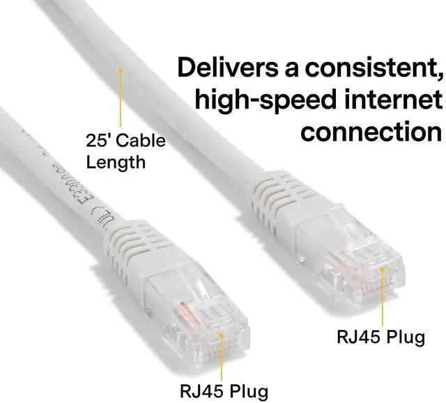 Alt view image 2 of 5 - NXT Technologies Staples NX56840 25-ft CAT-6 Cable, Gray