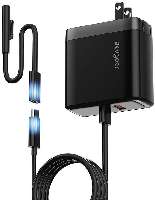 Main image of EG evgoer 65W Surface Pro Charger,Microsoft Windows Surface Charger for Surface Pro 3/4/5/6/7/8/9/10/X Power Adapter,Compatible for Both Microsoft Surface Book/Laptop/Tablet,Support 44W 36W