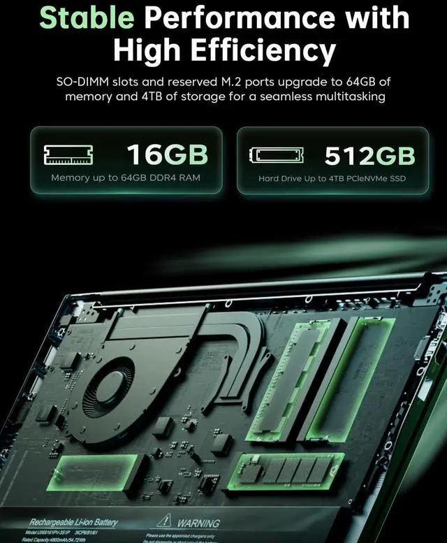 Alt view image 4 of 5 - 2025 Laptop Computers with AMD Ryzen7, 8-core Processor (Up to 4.3GHZ) with AMD Radeon Graphics,16GB DDR4 RAM 512GB SSD,WiFi 6, Windows 11,15.6 inch IPS Display,4800mAh Battery,Type-C,Micro SD
