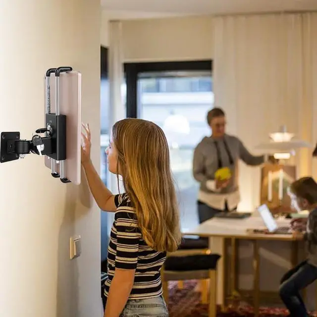 Alt view image 4 of 5 - GSRUAN Lockable Tablet Wall Mount, Anti-Theft Tablet Holder for Shopping Malls for 7"-12.9", for Shopping Malls, Offices, Exhibition Halls, Conference Rooms