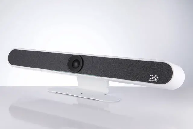 Alt view image 4 of 5 - GoPresence Meeting 4K Ultra HD Video Conferencing Bar  120° Wide-Angle Lens, AI Auto-Framing, 6 Microphones, 19.6 ft Pickup Range, Dual 10W Speakers