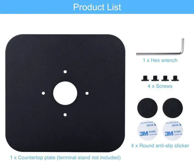 Alt view image 3 of 5 - CRIZISTON Swivel and Tilt Universal Terminal Stand with Plate