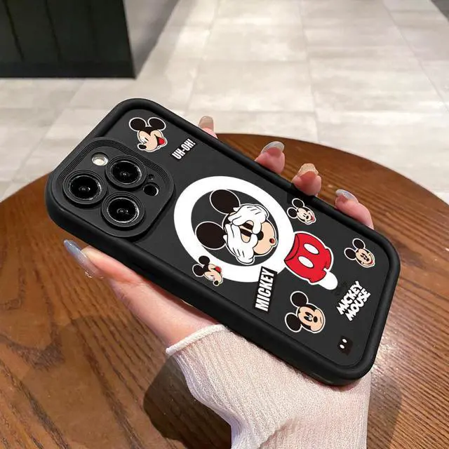 Alt view image 2 of 3 - Case for iPhone 15 Pro Max Funny Shinning Mickey Mouse Full Protective Phone Case Anti Drop Cover