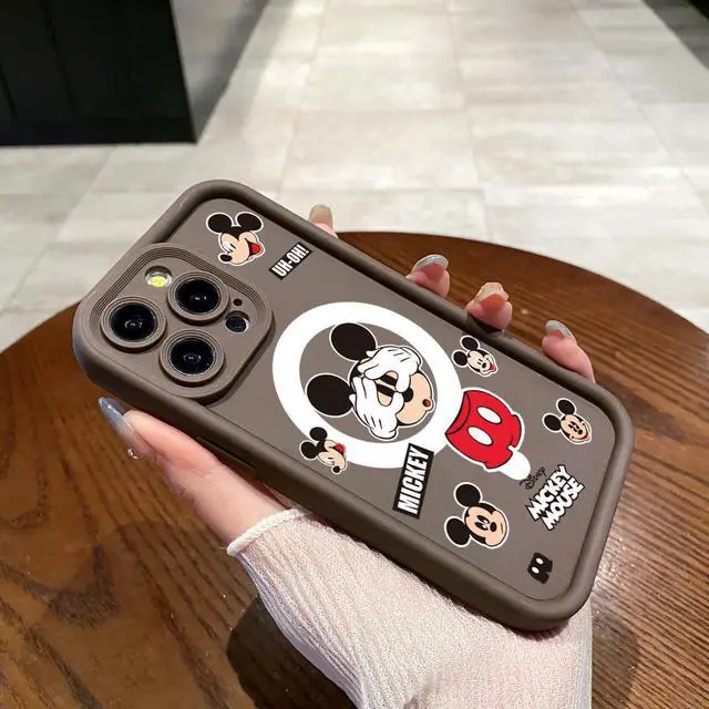 Alt view image 2 of 3 - Case For iPhone 11 Pro Max Funny Shinning Mickey Mouse Full Protective Phone Case Anti Drop Cover