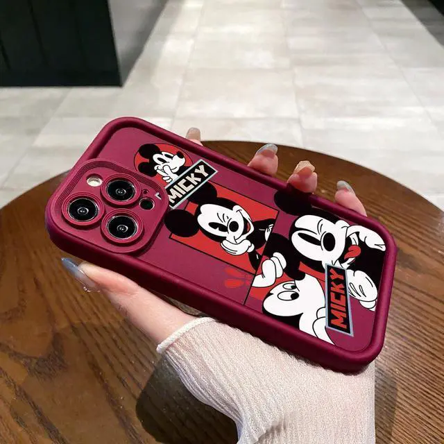 Alt view image 2 of 3 - Case For iPhone 14 Pro Max Funny Shinning Mickey Mouse Full Protective Phone Case Anti Drop Cover