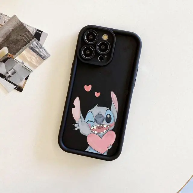 Alt view image 3 of 3 - Case For iPhone 12 Pro Couple Stitch Angel Full Protective Phone Case Anti Drop Cover