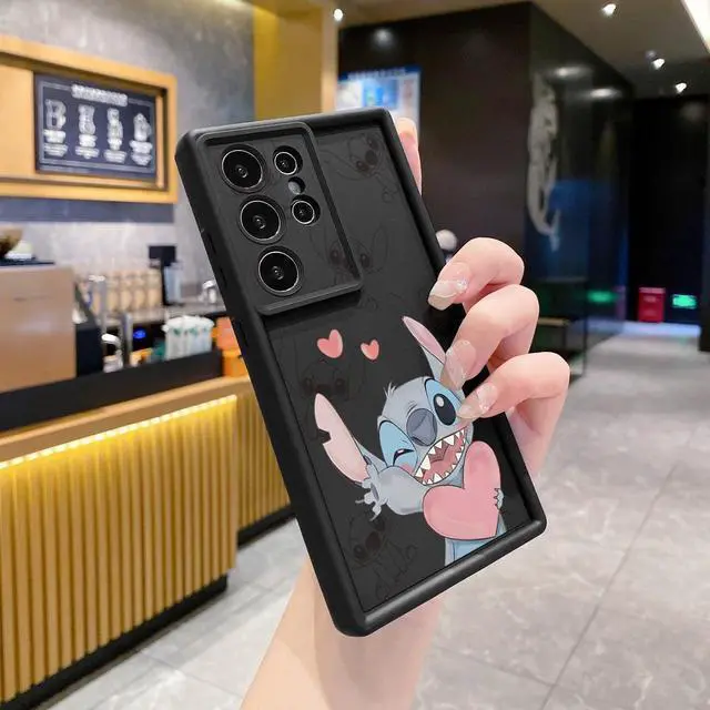 Main image of Case For Samsung S22 Ultra Couple Stitch Angel Full Protective Phone Case Anti Drop Cover