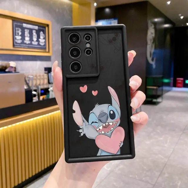 Alt view image 2 of 3 - Case For Samsung S22 Ultra Couple Stitch Angel Full Protective Phone Case Anti Drop Cover