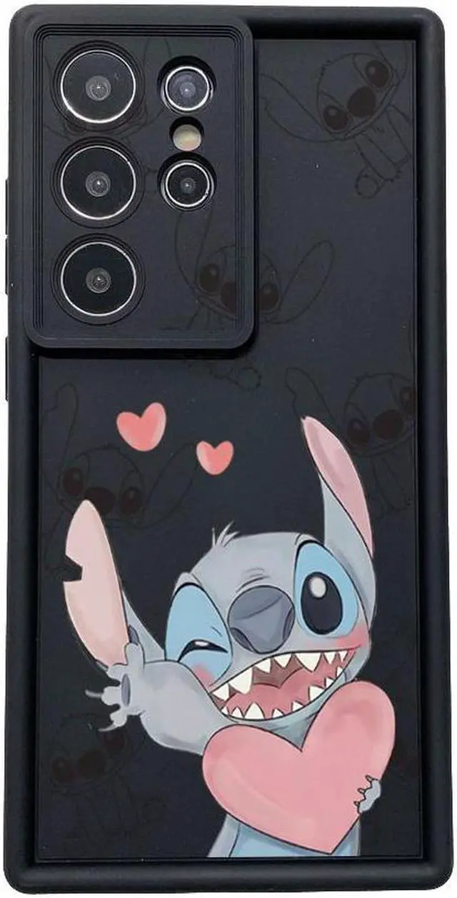 Alt view image 3 of 3 - Case For Samsung S22 Ultra Couple Stitch Angel Full Protective Phone Case Anti Drop Cover