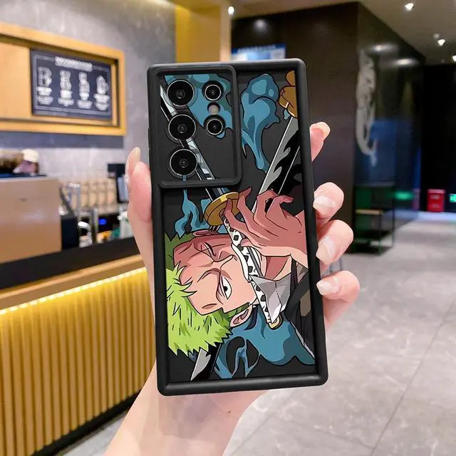 Alt view image 2 of 3 - Case For Samsung S24 Ultra Zoro Luffy Full Protective Phone Case Anti Drop Cover