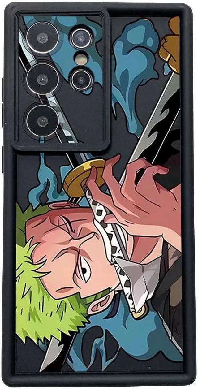 Alt view image 3 of 3 - Case For Samsung S24 Ultra Zoro Luffy Full Protective Phone Case Anti Drop Cover