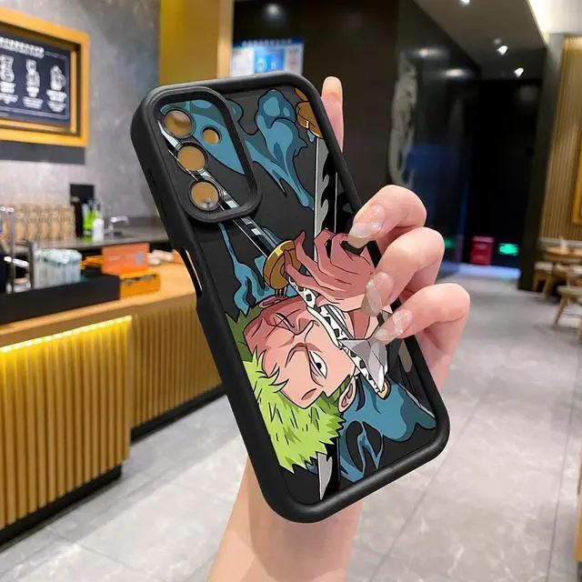 Alt view image 2 of 3 - Case For Samsung A14 5G Zoro Luffy Full Protective Phone Case Anti Drop Cover