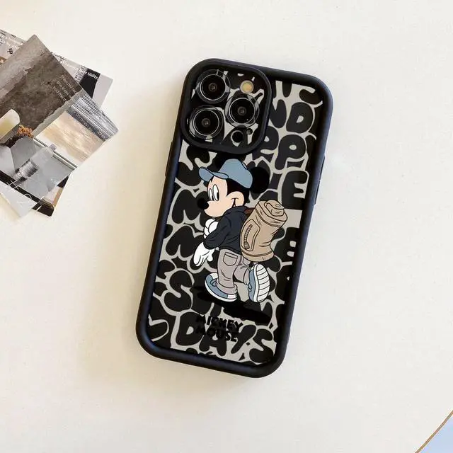 Alt view image 3 of 3 - Case For iPhone 12 Pro Couple Mickey Minnie Full Protective Phone Case Anti Drop Cover