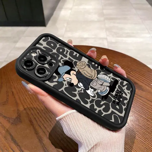 Alt view image 2 of 3 - Case For iPhone 12 Pro Couple Mickey Minnie Full Protective Phone Case Anti Drop Cover