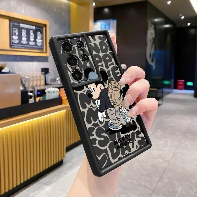 Main image of Case For Samsung S22 Ultra Couple Mickey Minnie Full Protective Phone Case Anti Drop Cover
