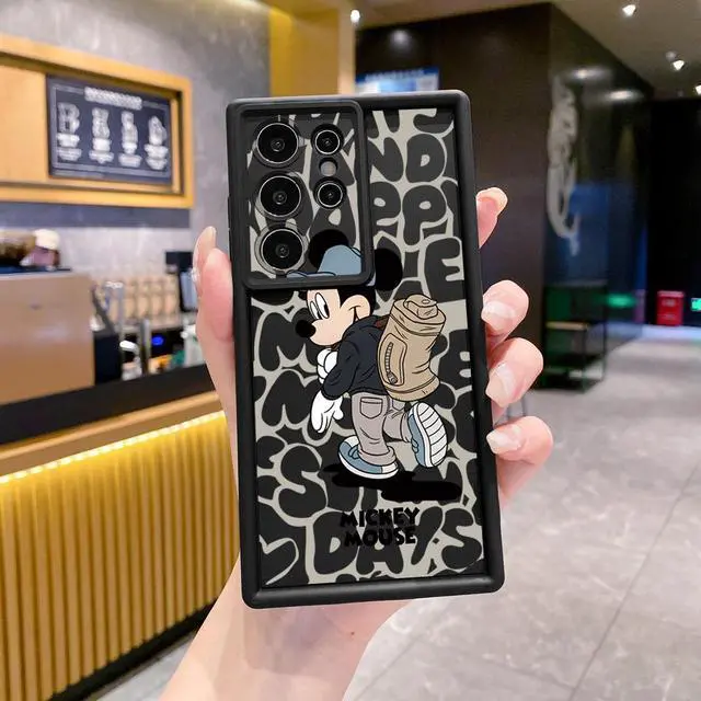 Alt view image 2 of 3 - Case For Samsung S22 Ultra Couple Mickey Minnie Full Protective Phone Case Anti Drop Cover