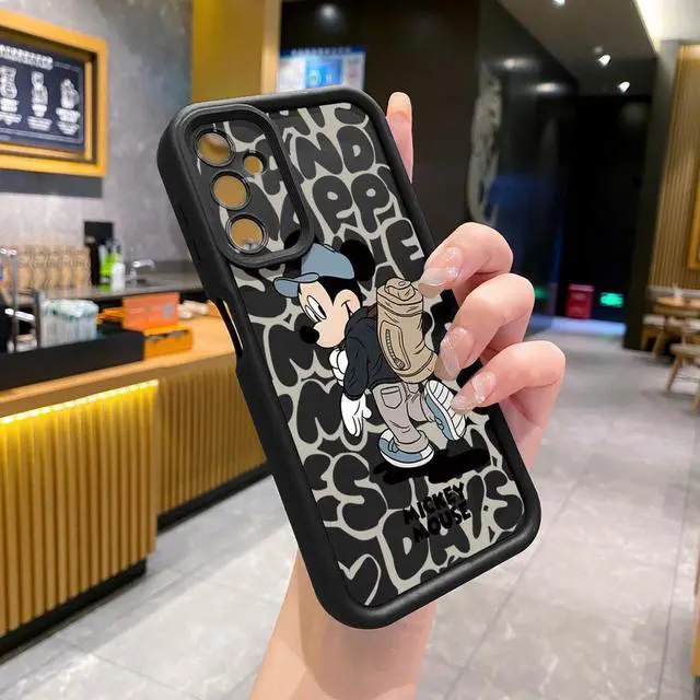 Alt view image 2 of 3 - Case For Samsung A34 5G Couple Mickey Minnie Full Protective Phone Case Anti Drop Cover