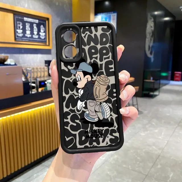 Main image of Case For OPPO A38 4G Couple Mickey Minnie Full Protective Phone Case Anti Drop Cover