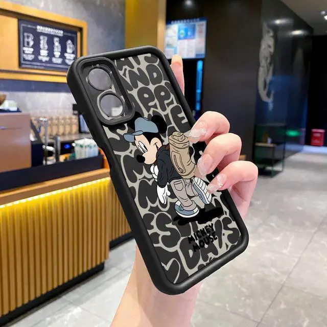 Alt view image 2 of 3 - Case For OPPO A38 4G Couple Mickey Minnie Full Protective Phone Case Anti Drop Cover
