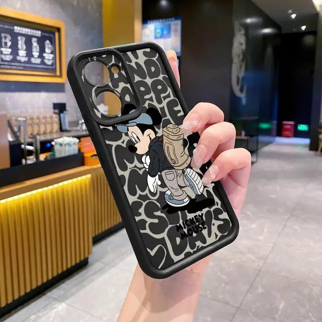 Alt view image 2 of 3 - Case For VIVO Y18 4G Couple Mickey Minnie Full Protective Phone Case Anti Drop Cover