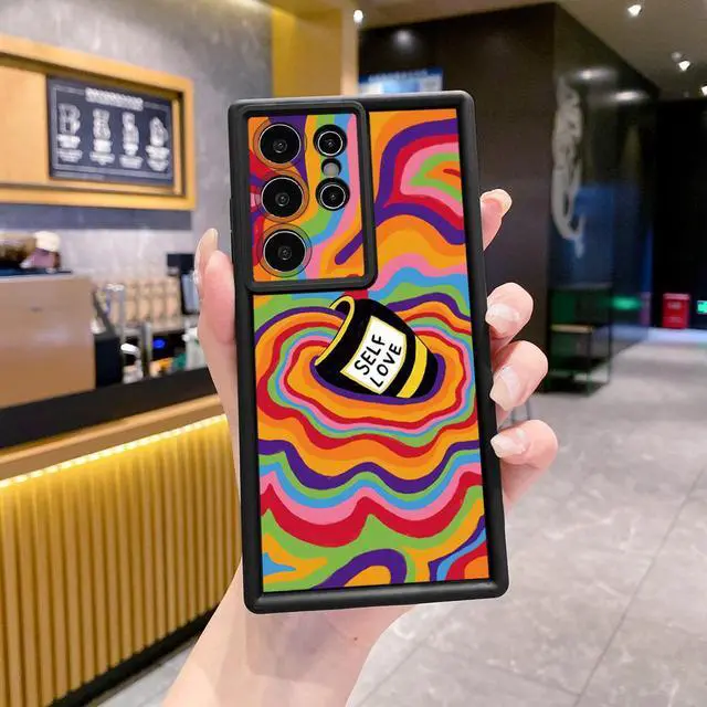 Alt view image 2 of 3 - Case For Samsung S23 Ultra Liquid Coffee Full Protective Phone Case Anti Drop Cover