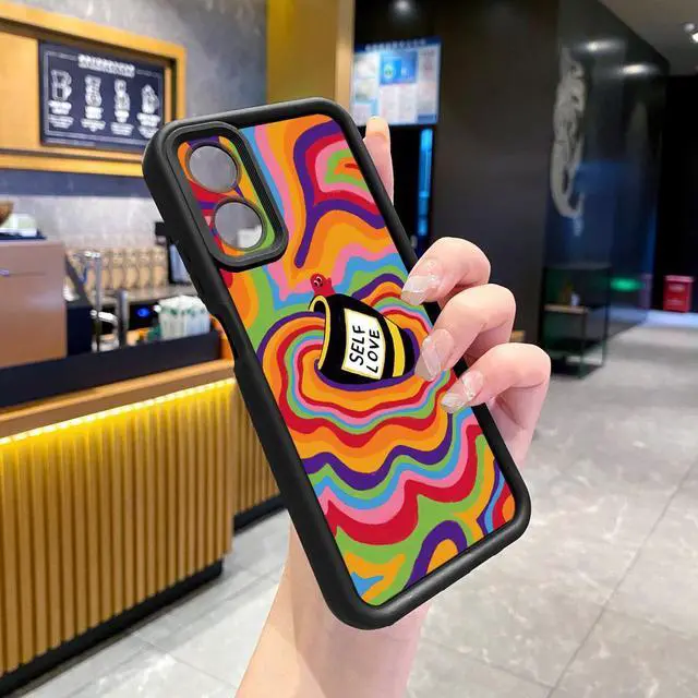 Alt view image 2 of 3 - Case For OPPO A18 4G Liquid Coffee Full Protective Phone Case Anti Drop Cover