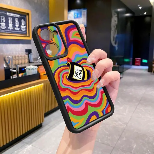 Alt view image 2 of 3 - Case For VIVO Y18 4G Liquid Coffee Full Protective Phone Case Anti Drop Cover
