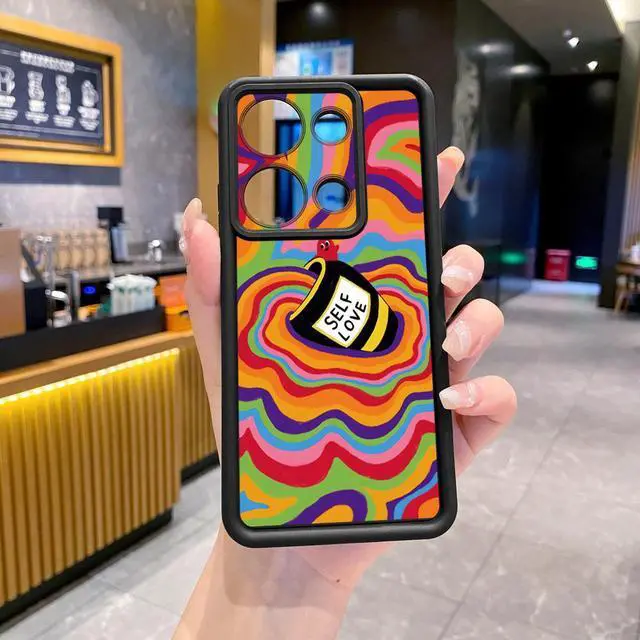 Alt view image 2 of 3 - Case For Infinix Smart 7 Liquid Coffee Full Protective Phone Case Anti Drop Cover