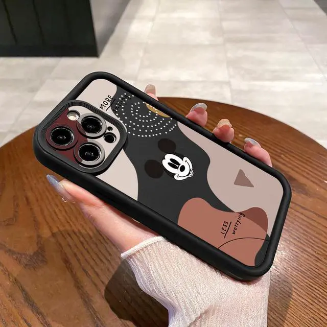 Alt view image 2 of 3 - Case For iPhone 15 Pro Max Retro Mickey Full Protective Phone Case Anti Drop Cover