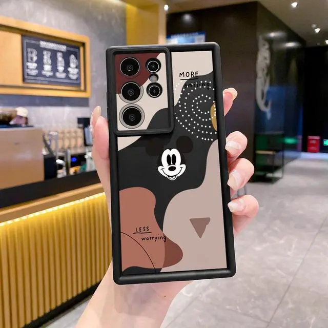 Alt view image 2 of 3 - Case For Samsung S22 Ultra Retro Mickey Full Protective Phone Case Anti Drop Cover