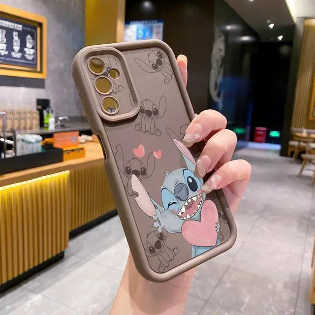 Alt view image 2 of 3 - Case For Samsung A34 5G Couple Stitch Angel Full Protective Phone Case Anti Drop Cover