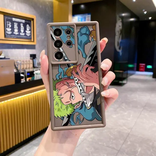 Alt view image 2 of 3 - Case For Samsung S24 Ultra Zoro Luffy Full Protective Phone Case Anti Drop Cover